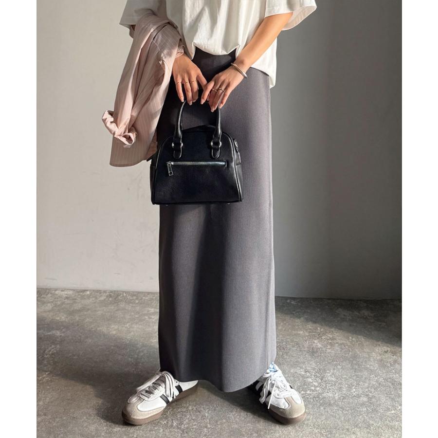 【 クラシカルエルフ classical elf 】 スカート ロング 秋冬 レディース ボトムス ピンタック スリット 位置 自由自在 マルチ WAY ニット ナロースカート | classicalelf | 09