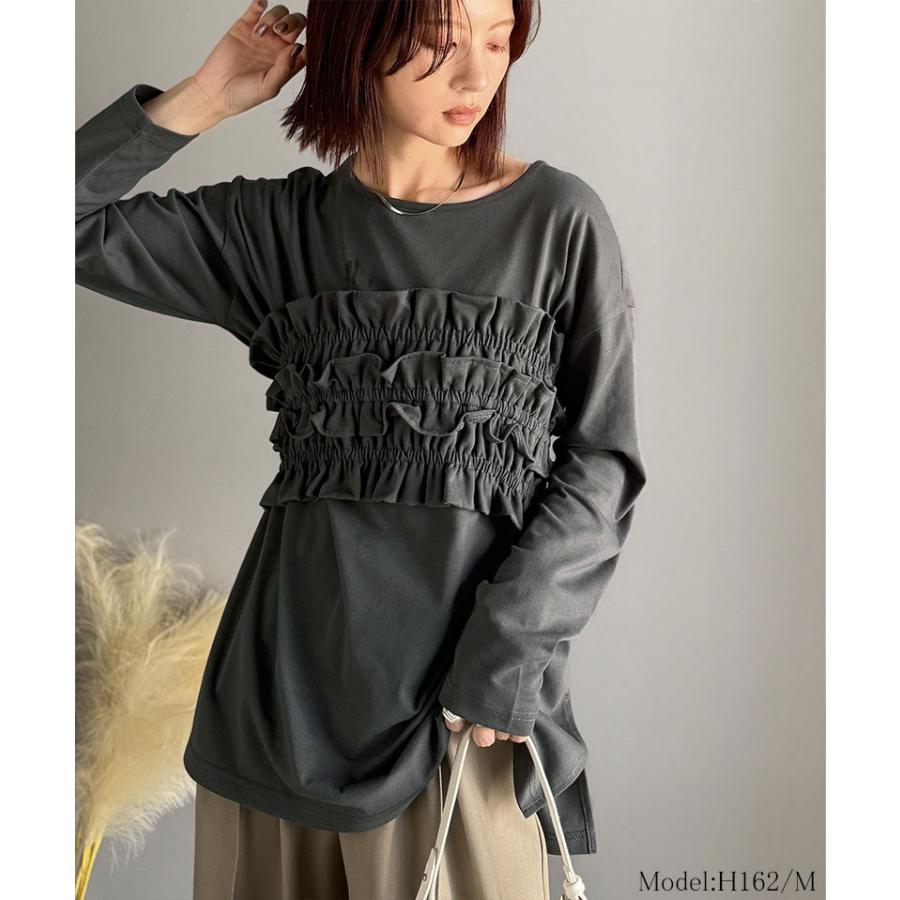 【 クラシカルエルフ classical elf 】 ロンt レディース ブランド トップス 取り外し 可能 フリル ビスチェ ベルト セット カットソートップス 長袖 | classicalelf | 11