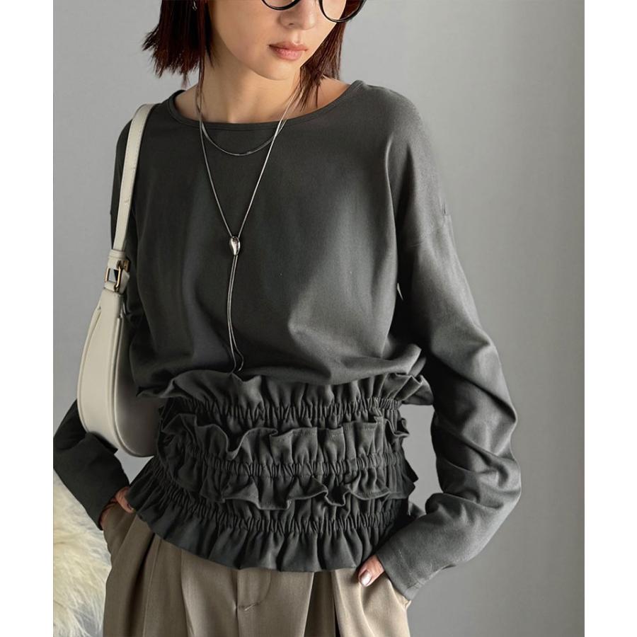 【 クラシカルエルフ classical elf 】 ロンt レディース ブランド トップス 取り外し 可能 フリル ビスチェ ベルト セット カットソートップス 長袖 | classicalelf | 12