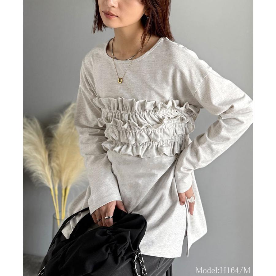 【 クラシカルエルフ classical elf 】 ロンt レディース ブランド トップス 取り外し 可能 フリル ビスチェ ベルト セット カットソートップス 長袖 | classicalelf | 14