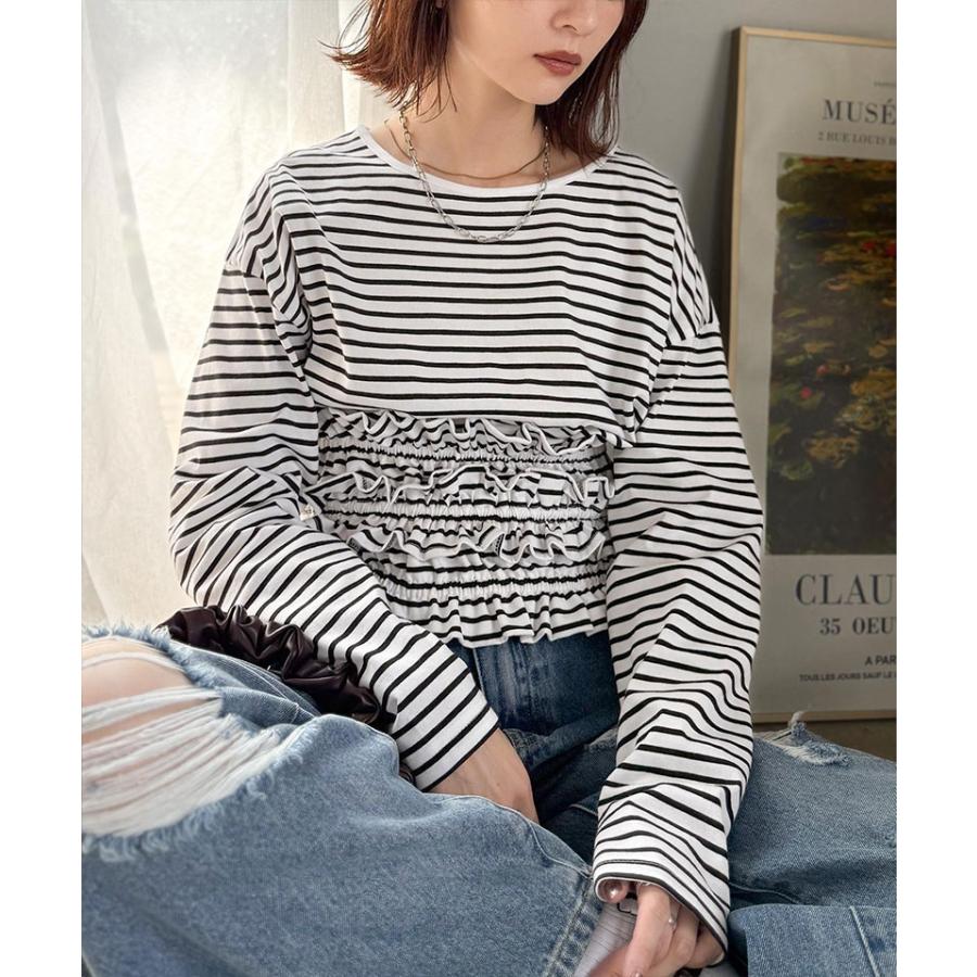 【 クラシカルエルフ classical elf 】 ロンt レディース ブランド トップス 取り外し 可能 フリル ビスチェ ベルト セット カットソートップス 長袖 | classicalelf | 04