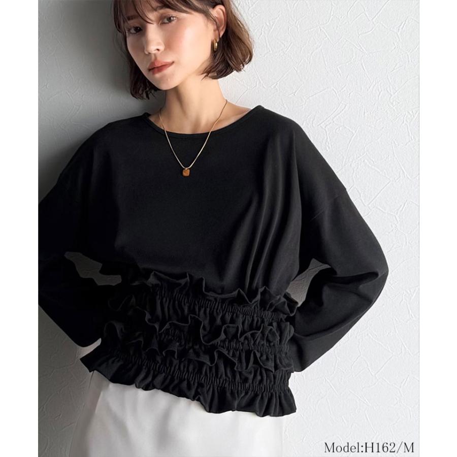 【 クラシカルエルフ classical elf 】 ロンt レディース ブランド トップス 取り外し 可能 フリル ビスチェ ベルト セット カットソートップス 長袖 | classicalelf | 05