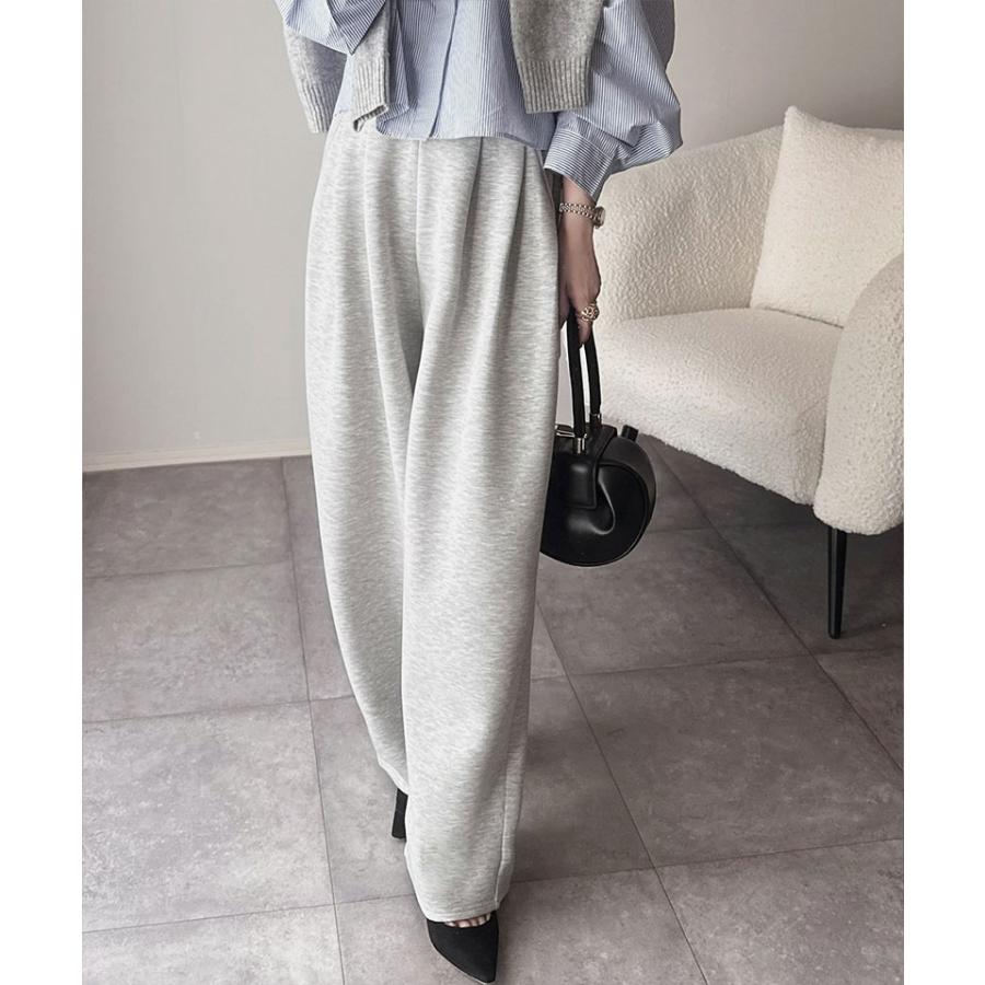 【 クラシカルエルフ classical elf 】ボトムス レディース 秋冬 パンツ 3タック コクーン シルエット ダンボール 素材 ワイドパンツ ウエスト ゴム | classicalelf | 10