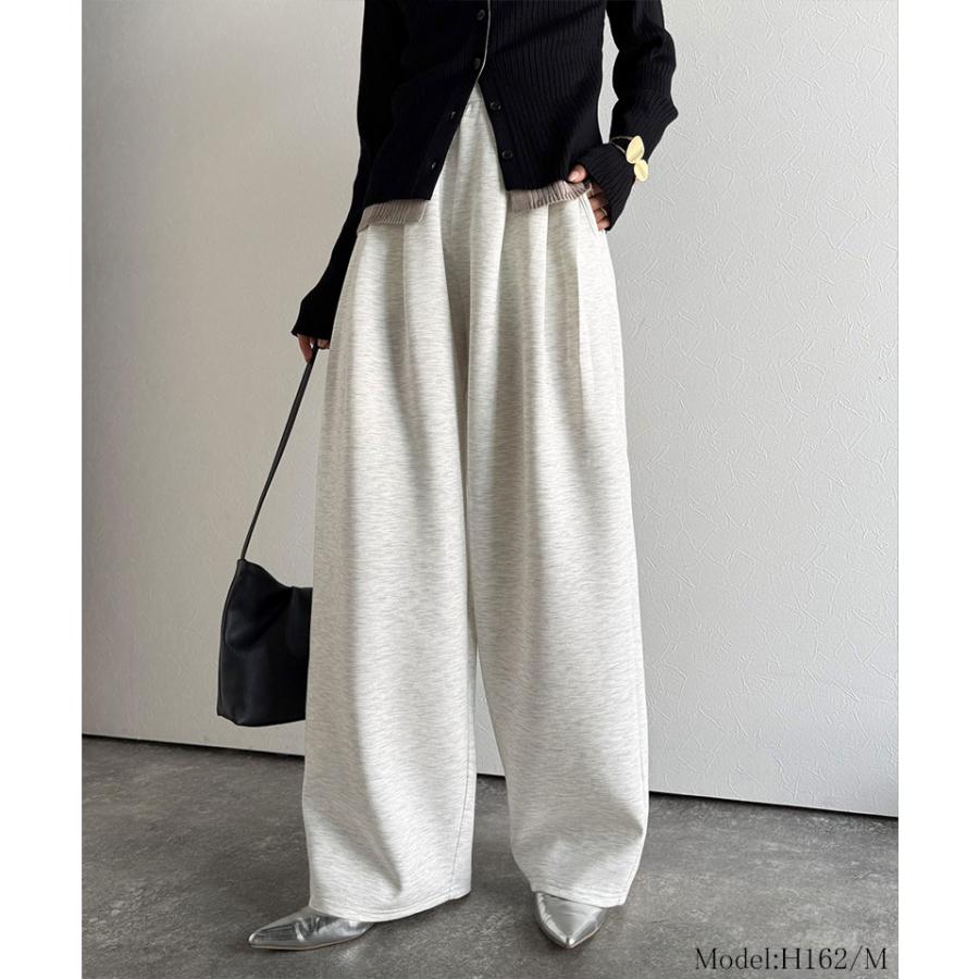 【 クラシカルエルフ classical elf 】ボトムス レディース 秋冬 パンツ 3タック コクーン シルエット ダンボール 素材 ワイドパンツ ウエスト ゴム | classicalelf | 12