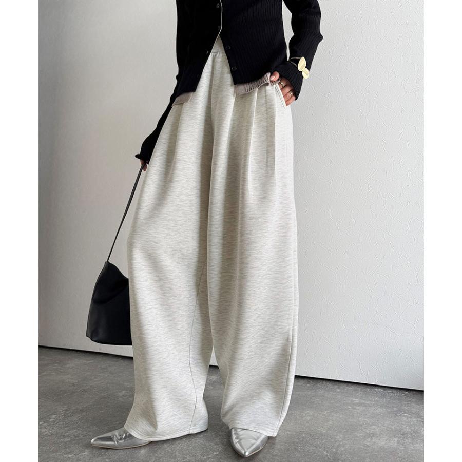 【 クラシカルエルフ classical elf 】ボトムス レディース 秋冬 パンツ 3タック コクーン シルエット ダンボール 素材 ワイドパンツ ウエスト ゴム | classicalelf | 15
