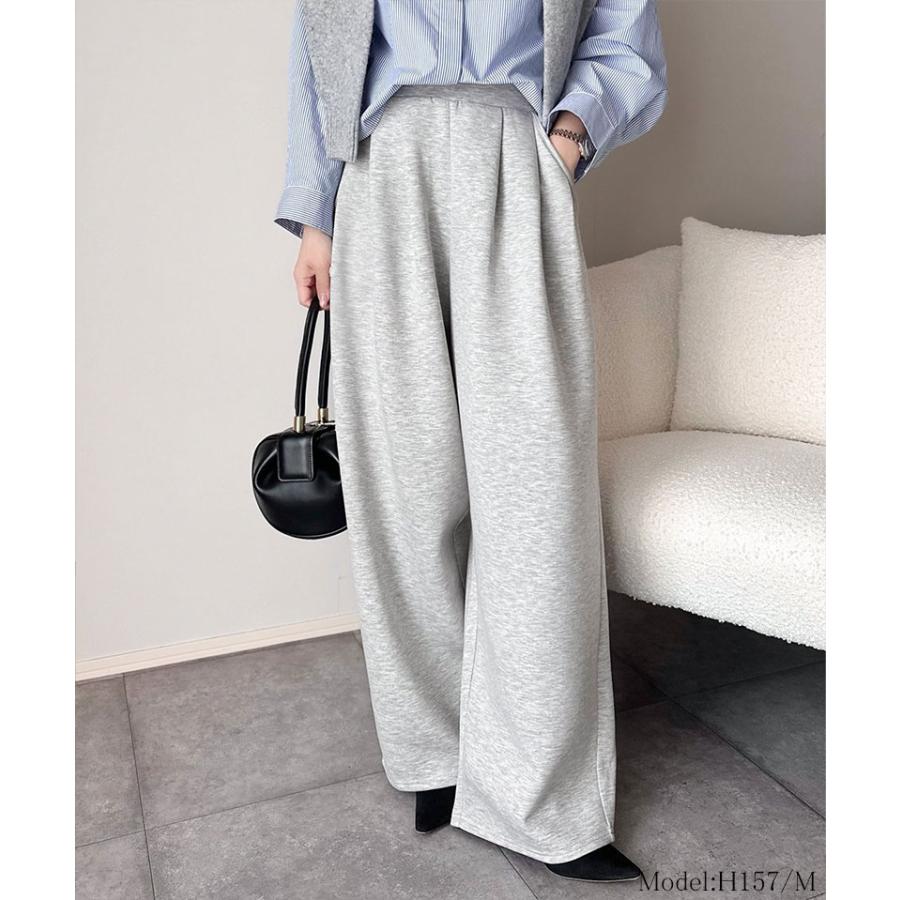 【 クラシカルエルフ classical elf 】ボトムス レディース 秋冬 パンツ 3タック コクーン シルエット ダンボール 素材 ワイドパンツ ウエスト ゴム | classicalelf | 07