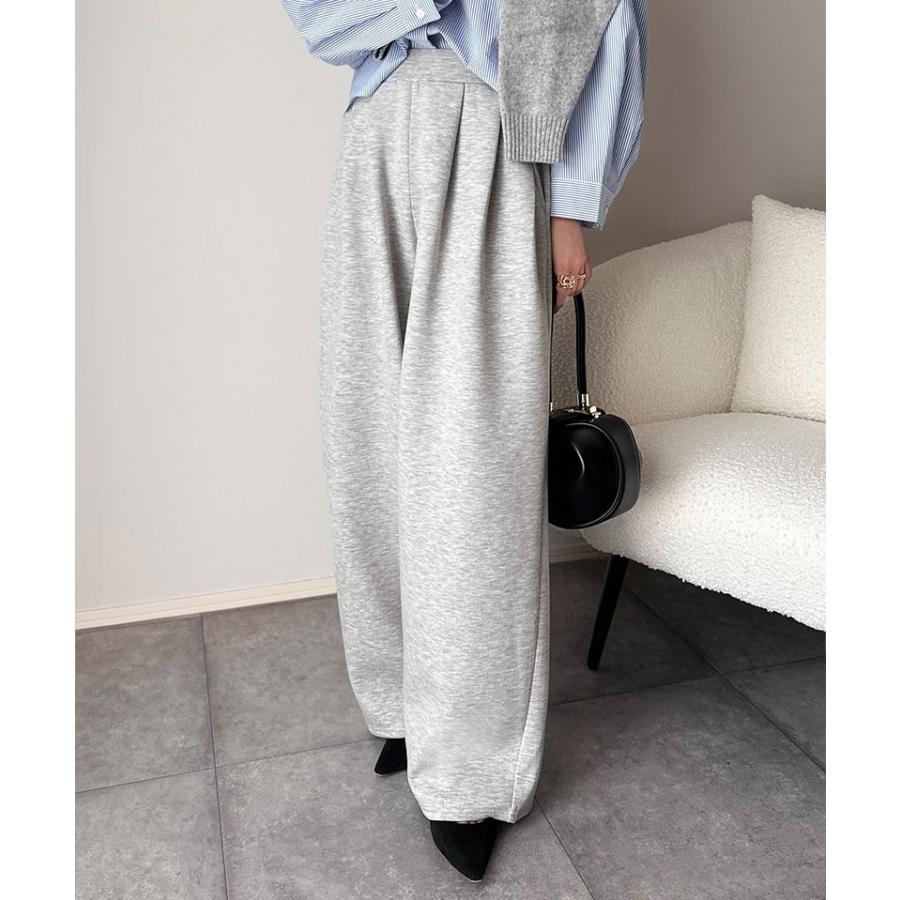 【 クラシカルエルフ classical elf 】ボトムス レディース 秋冬 パンツ 3タック コクーン シルエット ダンボール 素材 ワイドパンツ ウエスト ゴム | classicalelf | 08