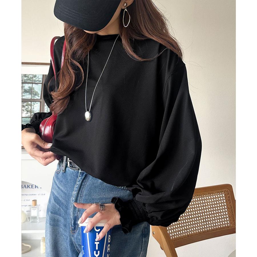 【 クラシカルエルフ classical elf 】トップス ブラウス レディース おしゃれ ニュアンスカラー キャンディ スリーブ カットジョーゼット シャツ 長袖 | classicalelf | 07