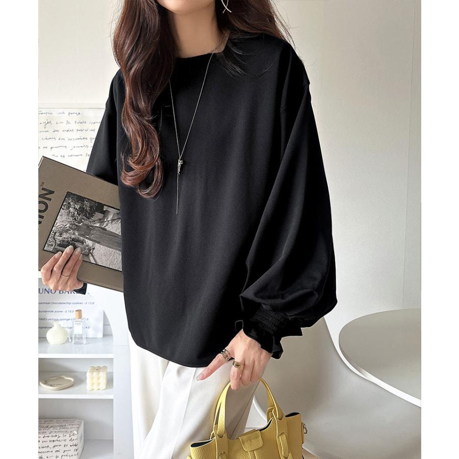 【 クラシカルエルフ classical elf 】トップス ブラウス レディース おしゃれ ニュアンスカラー キャンディ スリーブ カットジョーゼット シャツ 長袖 | classicalelf | 09