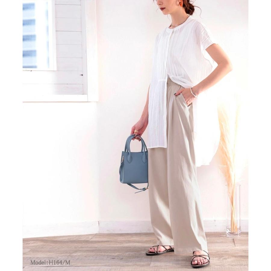 メール便  レディース 大きいサイズ 小さいサイズ ボトムス パンツ イージーパンツ ゆったり ワイドシルエット 綿100％ カットソー素材 裏地付 総ゴム | classicalelf | 12