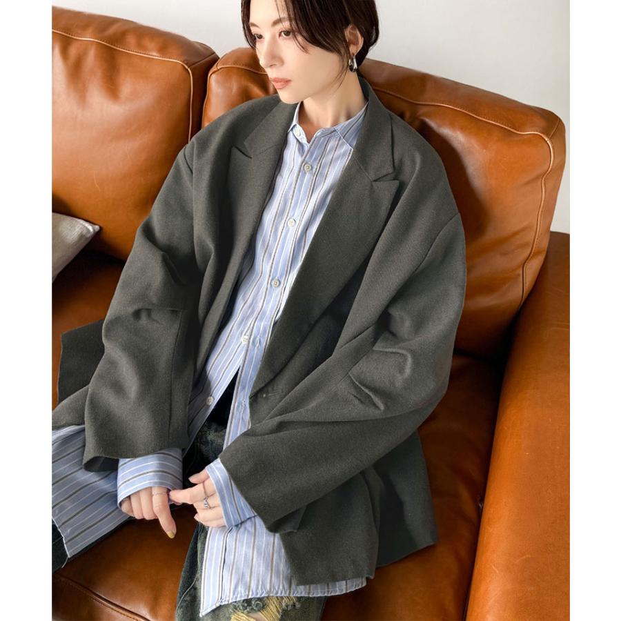 【 クラシカルエルフ classical elf 】アウター ジャケット レディース 袖 タック ダブル ボタン テーラード JK 長袖 羽織り 着回し ロングシーズン | classicalelf | 12