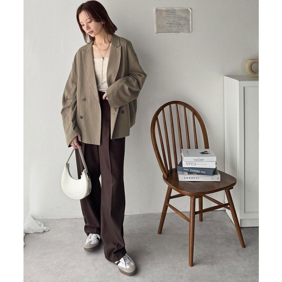 【 クラシカルエルフ classical elf 】アウター ジャケット レディース 袖 タック ダブル ボタン テーラード JK 長袖 羽織り 着回し ロングシーズン | classicalelf | 14