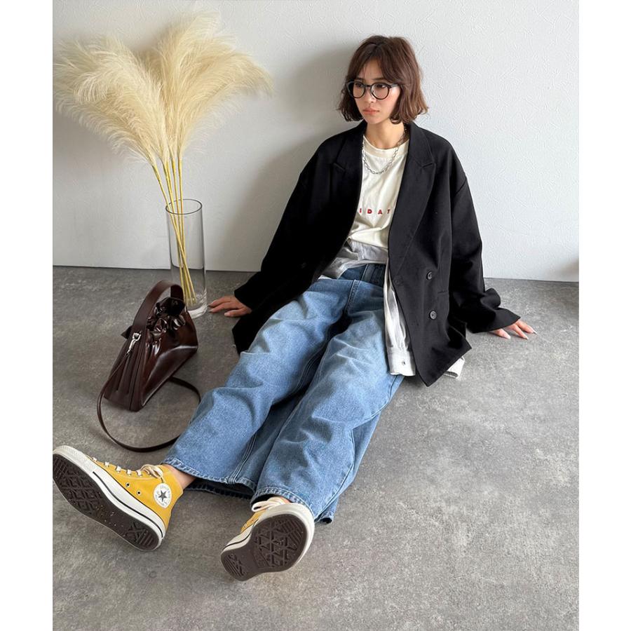 【 クラシカルエルフ classical elf 】アウター ジャケット レディース 袖 タック ダブル ボタン テーラード JK 長袖 羽織り 着回し ロングシーズン | classicalelf | 04