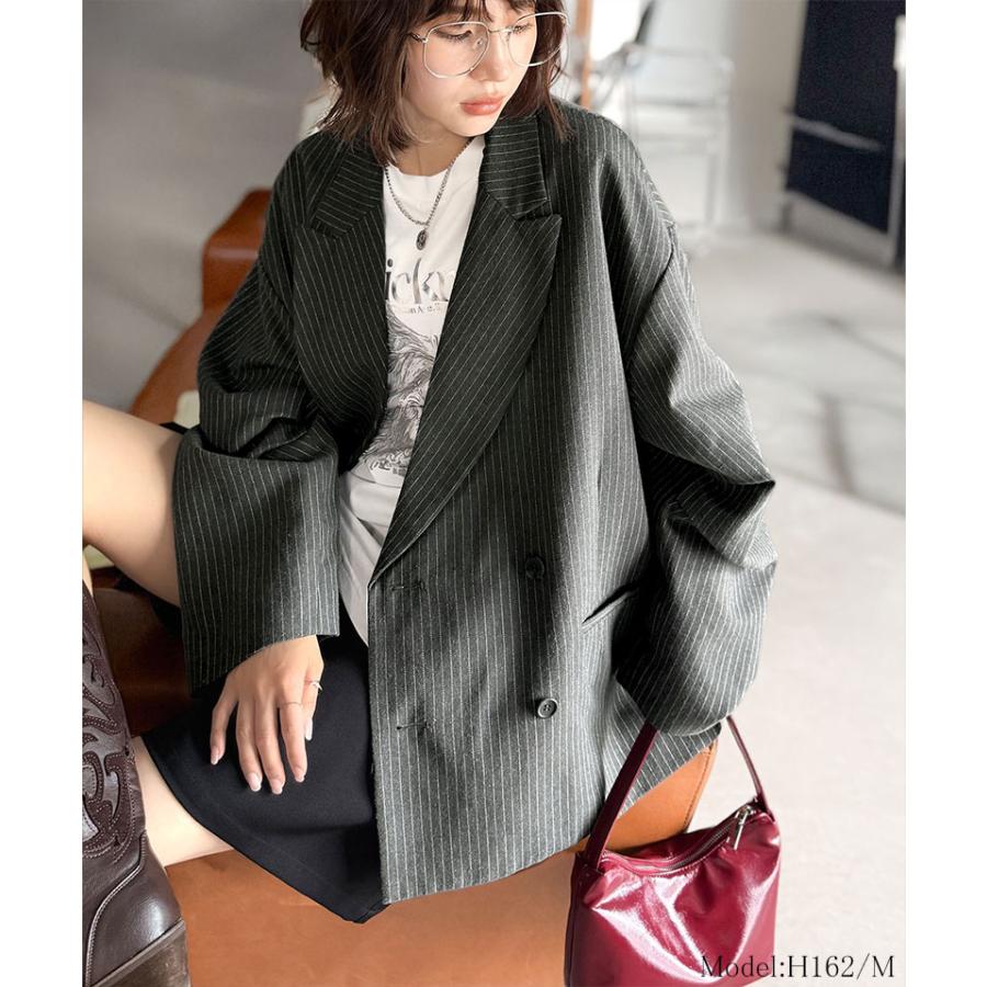 【 クラシカルエルフ classical elf 】アウター ジャケット レディース 袖 タック ダブル ボタン テーラード JK 長袖 羽織り 着回し ロングシーズン | classicalelf | 06