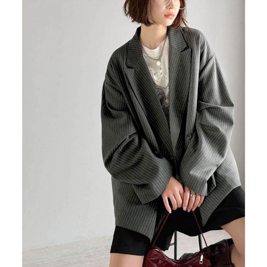 【 クラシカルエルフ classical elf 】アウター ジャケット レディース 袖 タック ダブル ボタン テーラード JK 長袖 羽織り 着回し ロングシーズン | classicalelf | 07