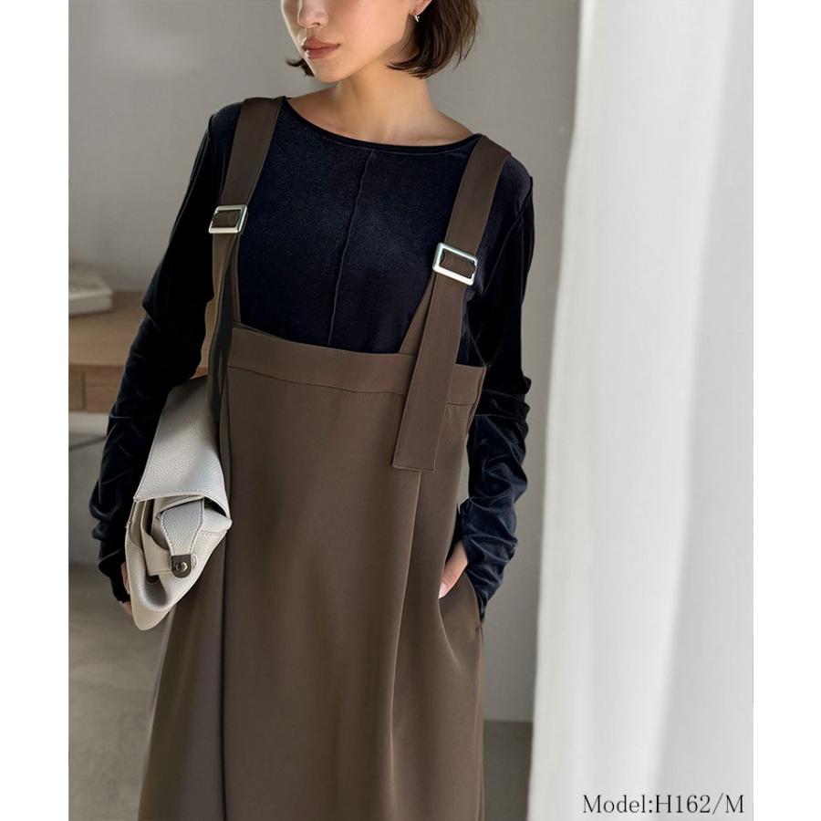 【 クラシカルエルフ classical elf 】 オールインワン サロペット レディース 着回し自在 2way 仕様 デザイン ベルト ラップ サロペ セットアップ可能 | classicalelf | 13