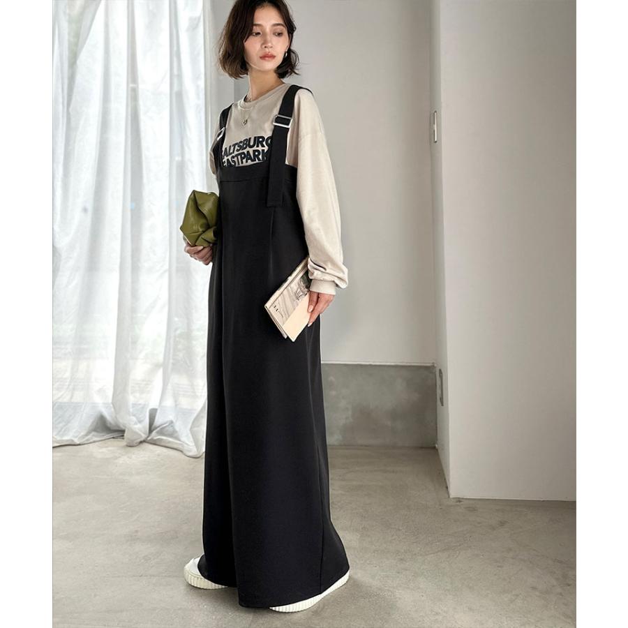 【 クラシカルエルフ classical elf 】 オールインワン サロペット レディース 着回し自在 2way 仕様 デザイン ベルト ラップ サロペ セットアップ可能 | classicalelf | 08