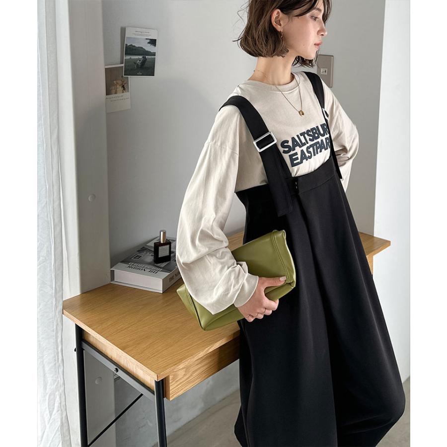 【 クラシカルエルフ classical elf 】 オールインワン サロペット レディース 着回し自在 2way 仕様 デザイン ベルト ラップ サロペ セットアップ可能 | classicalelf | 09