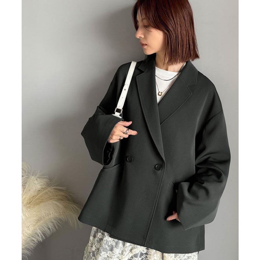 【 クラシカルエルフ classical elf 】アウター レディース 秋 ジャケット レディース テーラードダブルジャケット オーバーサイズ セットアップ可 | classicalelf | 10