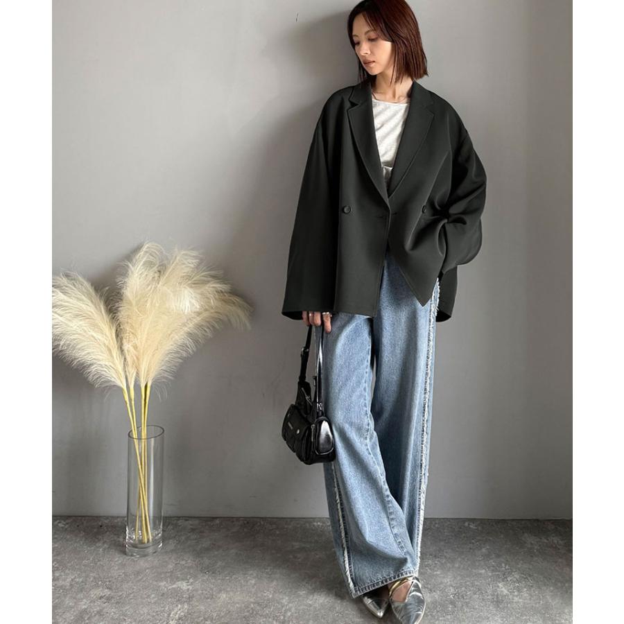 【 クラシカルエルフ classical elf 】アウター レディース 秋 ジャケット レディース テーラードダブルジャケット オーバーサイズ セットアップ可 | classicalelf | 11