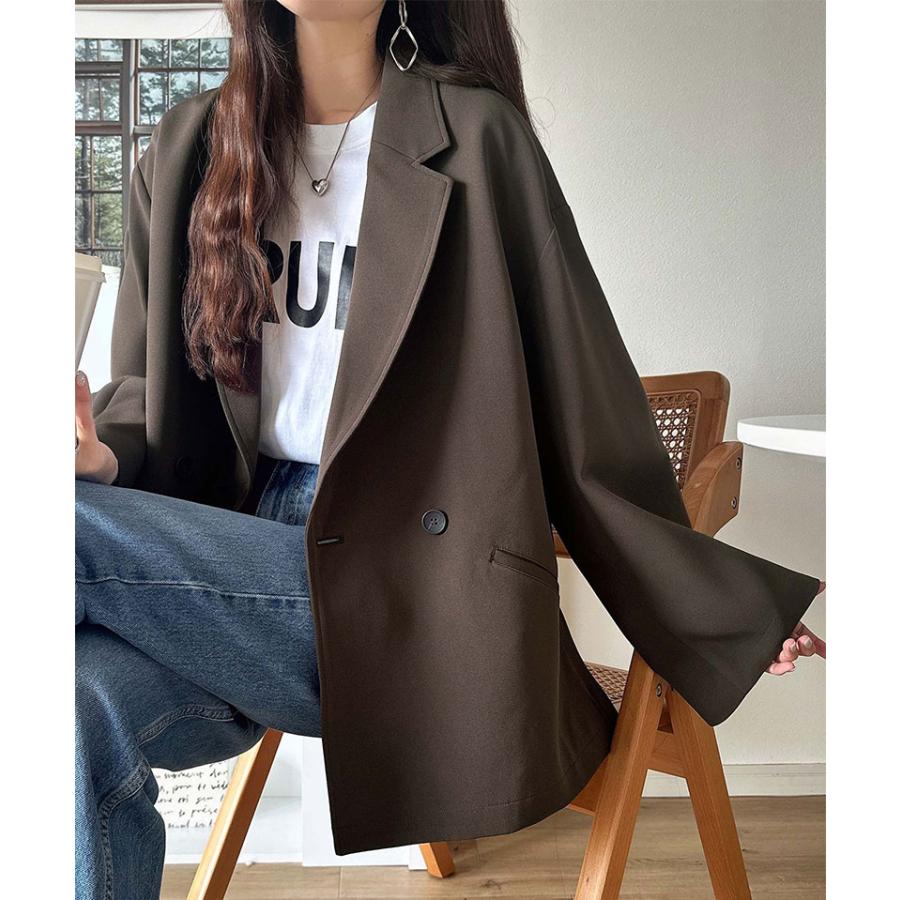 【 クラシカルエルフ classical elf 】アウター レディース 秋 ジャケット レディース テーラードダブルジャケット オーバーサイズ セットアップ可 | classicalelf | 13