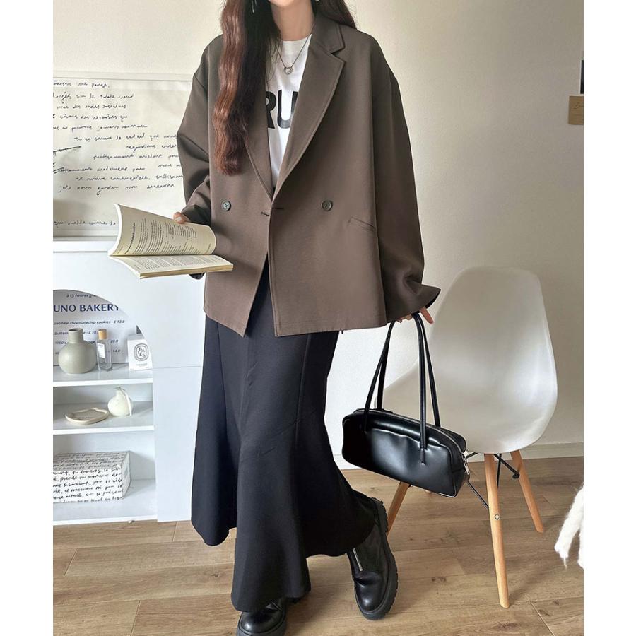 【 クラシカルエルフ classical elf 】アウター レディース 秋 ジャケット レディース テーラードダブルジャケット オーバーサイズ セットアップ可 | classicalelf | 14