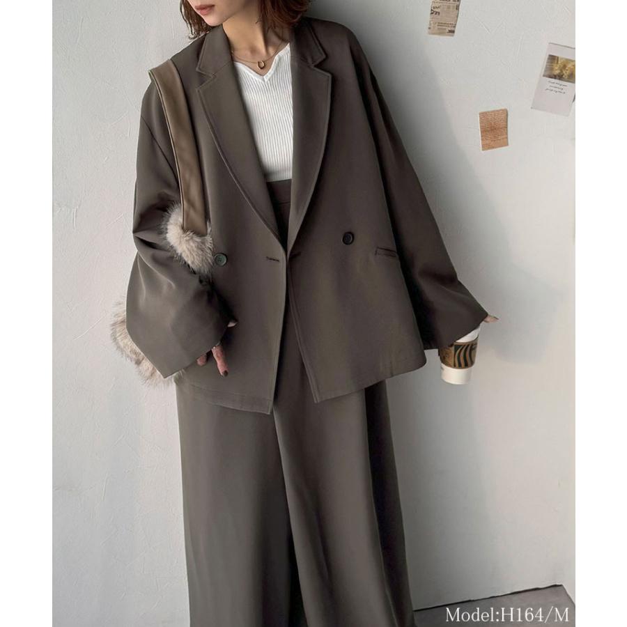 【 クラシカルエルフ classical elf 】アウター レディース 秋 ジャケット レディース テーラードダブルジャケット オーバーサイズ セットアップ可 | classicalelf | 15