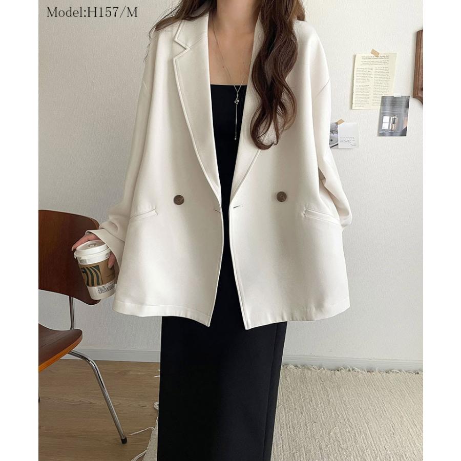 【 クラシカルエルフ classical elf 】アウター レディース 秋 ジャケット レディース テーラードダブルジャケット オーバーサイズ セットアップ可 | classicalelf | 02