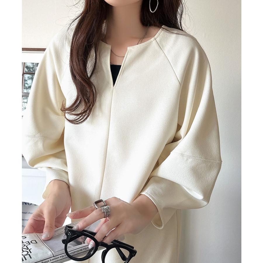 【 クラシカルエルフ classical elf 】ワンピース 秋冬 きれいめ レディース ランタンスリーブ キーネック 清楚 フェミニン 上品 シンプル ふんわり袖 | classicalelf | 04