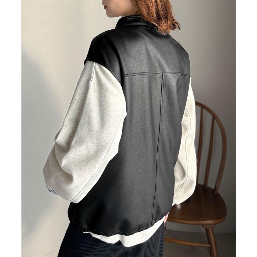 【 クラシカルエルフ classical elf 】ベスト レディース 秋冬 トップス 羽織るだけでモードな存在感 BIG ポケット レザー風 加工 スエード | classicalelf | 06