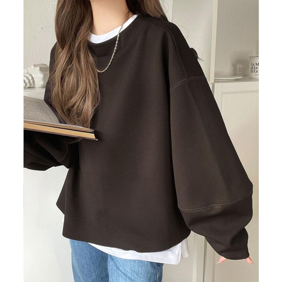 【 クラシカルエルフ classical elf 】トップス レディース きれいめ 長袖 Tシャツ ゆったり シルエット ランタン スリーブ カットジョーゼット | classicalelf | 14