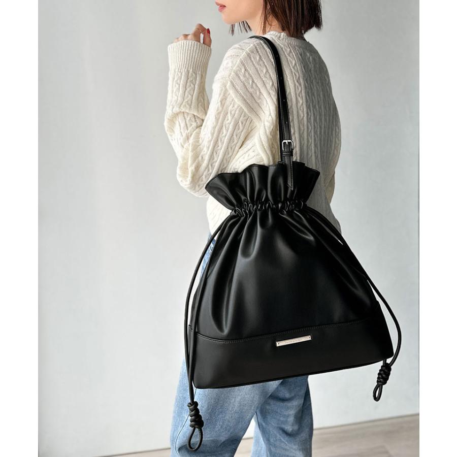 【 クラシカルエルフ classical elf 】バッグ トートバッグ レディース フェイクレザー ビッグトートバッグ 巾着型 大容量 きちんと感 可愛らしい 通勤 | classicalelf | 10