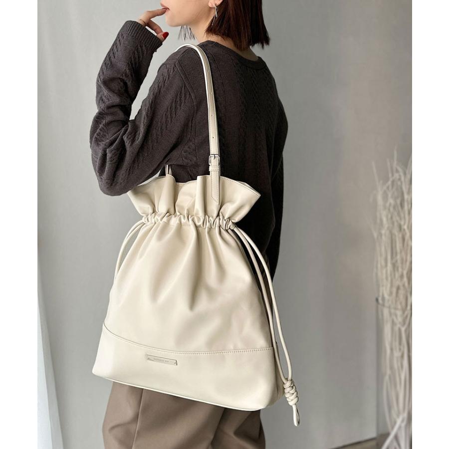 【 クラシカルエルフ classical elf 】バッグ トートバッグ レディース フェイクレザー ビッグトートバッグ 巾着型 大容量 きちんと感 可愛らしい 通勤 | classicalelf | 05