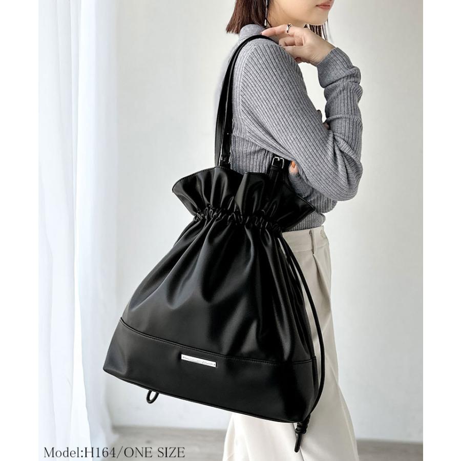 【 クラシカルエルフ classical elf 】バッグ トートバッグ レディース フェイクレザー ビッグトートバッグ 巾着型 大容量 きちんと感 可愛らしい 通勤 | classicalelf | 06