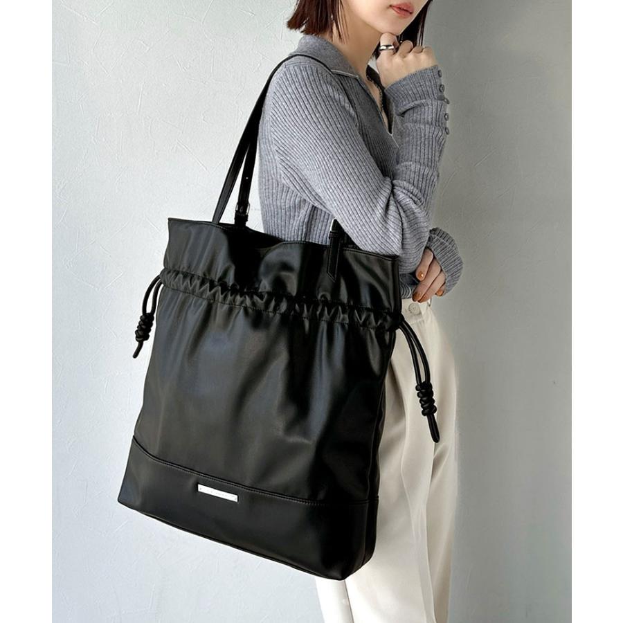 【 クラシカルエルフ classical elf 】バッグ トートバッグ レディース フェイクレザー ビッグトートバッグ 巾着型 大容量 きちんと感 可愛らしい 通勤 | classicalelf | 07