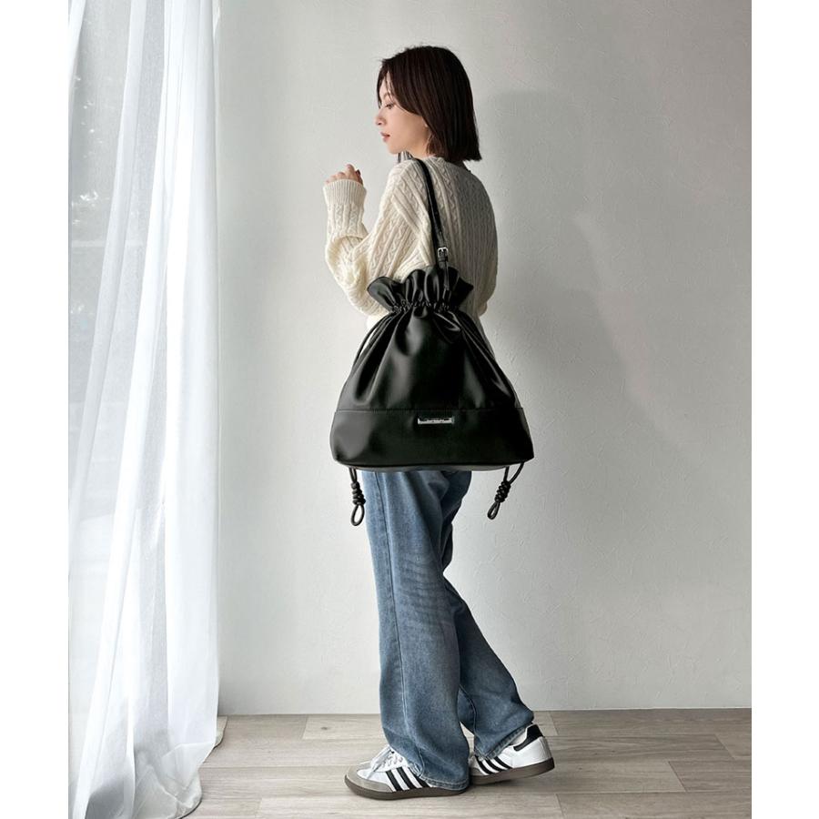 【 クラシカルエルフ classical elf 】バッグ トートバッグ レディース フェイクレザー ビッグトートバッグ 巾着型 大容量 きちんと感 可愛らしい 通勤 | classicalelf | 09