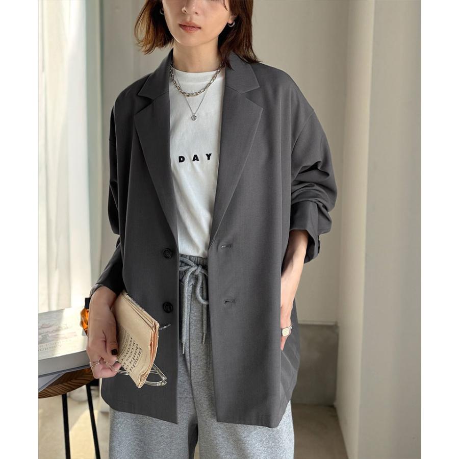 【 クラシカルエルフ classical elf 】 アウター レディース 秋 ジャケット ゆるシルエット テーラードジャケット セットアップ可能 お出かけ ゆるっと | classicalelf | 10
