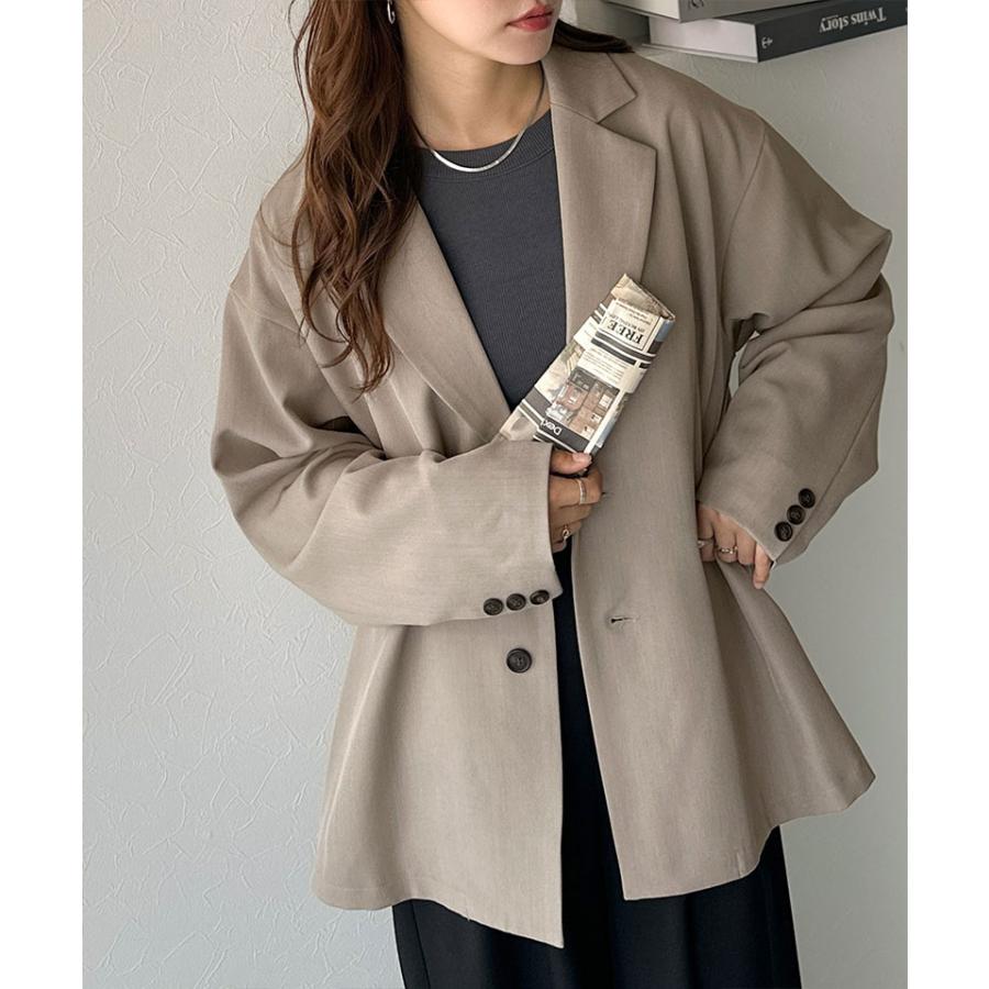 【 クラシカルエルフ classical elf 】 アウター レディース 秋 ジャケット ゆるシルエット テーラードジャケット セットアップ可能 お出かけ ゆるっと | classicalelf | 15