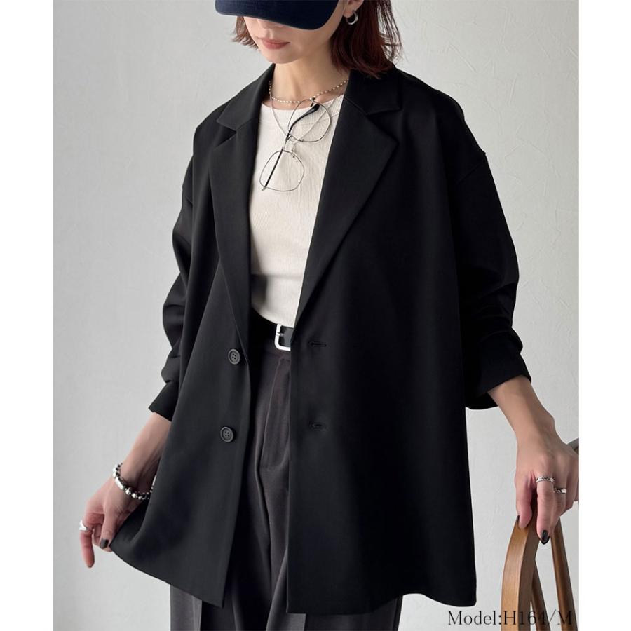 【 クラシカルエルフ classical elf 】 アウター レディース 秋 ジャケット ゆるシルエット テーラードジャケット セットアップ可能 お出かけ ゆるっと | classicalelf | 02