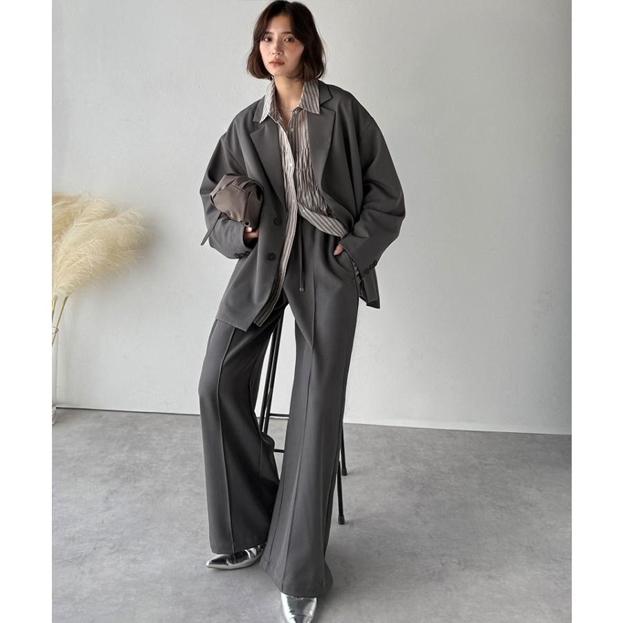 【 クラシカルエルフ classical elf 】 レディース ボトムス 秋 パンツ 快適 上品 センター パイピング イージーパンツ セットアップ可能 ウエスト ゴム | classicalelf | 10