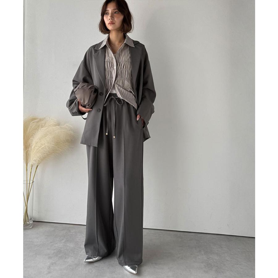 【 クラシカルエルフ classical elf 】 レディース ボトムス 秋 パンツ 快適 上品 センター パイピング イージーパンツ セットアップ可能 ウエスト ゴム | classicalelf | 09