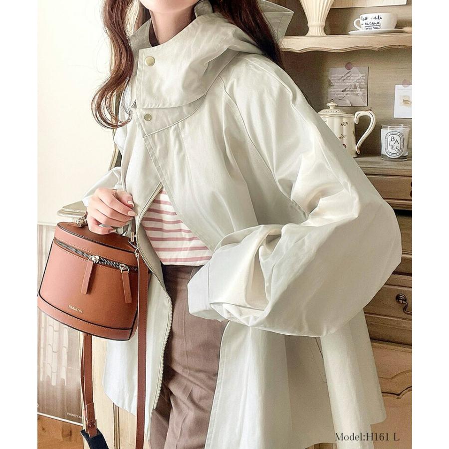 アウター ジャケット レディース スタンド カラー マウンテンパーカー ビッグシルエット レイヤードコーデ アウトドア 旅行 デイリー 羽織り | classicalelf | 06