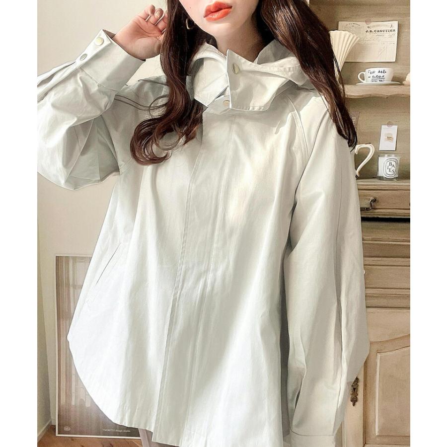 アウター ジャケット レディース スタンド カラー マウンテンパーカー ビッグシルエット レイヤードコーデ アウトドア 旅行 デイリー 羽織り | classicalelf | 08