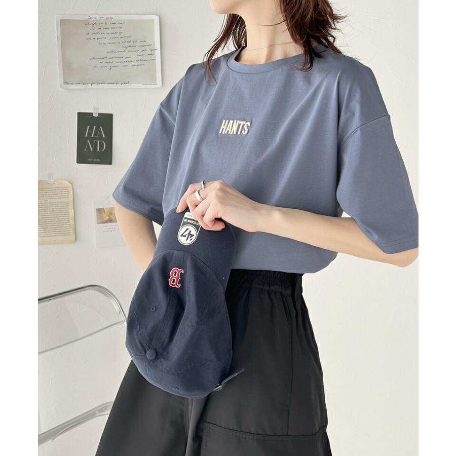 トップス Tシャツ レディース 接触 冷感 立体 刺繍 Tee プレーティング バイオ 加工 ゆるっと オーバーサイズ レイヤードコーデ デイリー | classicalelf | 14