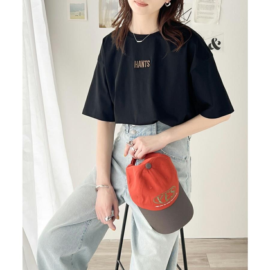 トップス Tシャツ レディース 接触 冷感 立体 刺繍 Tee プレーティング バイオ 加工 ゆるっと オーバーサイズ レイヤードコーデ デイリー | classicalelf | 07