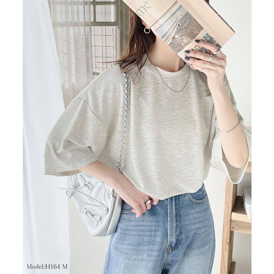 トップス Tシャツ レディース ダンボール ビッグ Tee 男女兼用 ユニセックス メンズ ドロップショルダー 二の腕カバー ゆったり オーバーシルエッ | classicalelf | 08