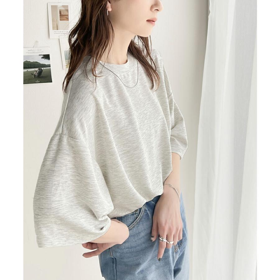 トップス Tシャツ レディース ダンボール ビッグ Tee 男女兼用 ユニセックス メンズ ドロップショルダー 二の腕カバー ゆったり オーバーシルエッ | classicalelf | 09