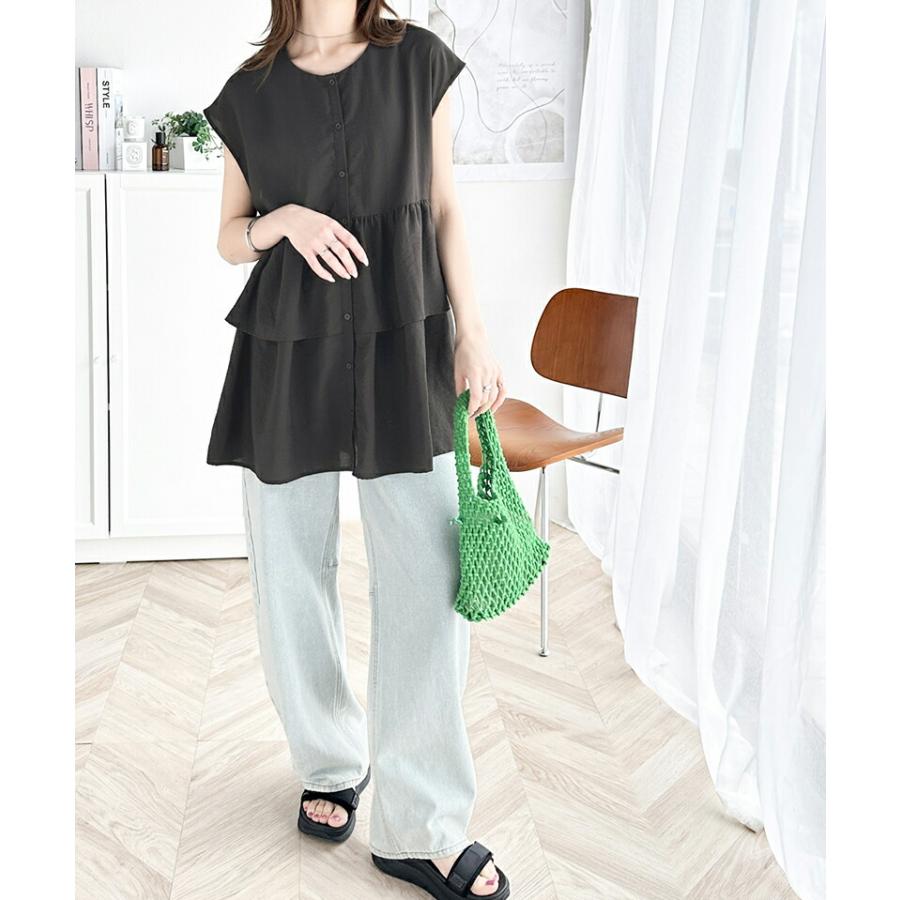 classicalelf トップス シャツ レディース エアリータッチ 前後