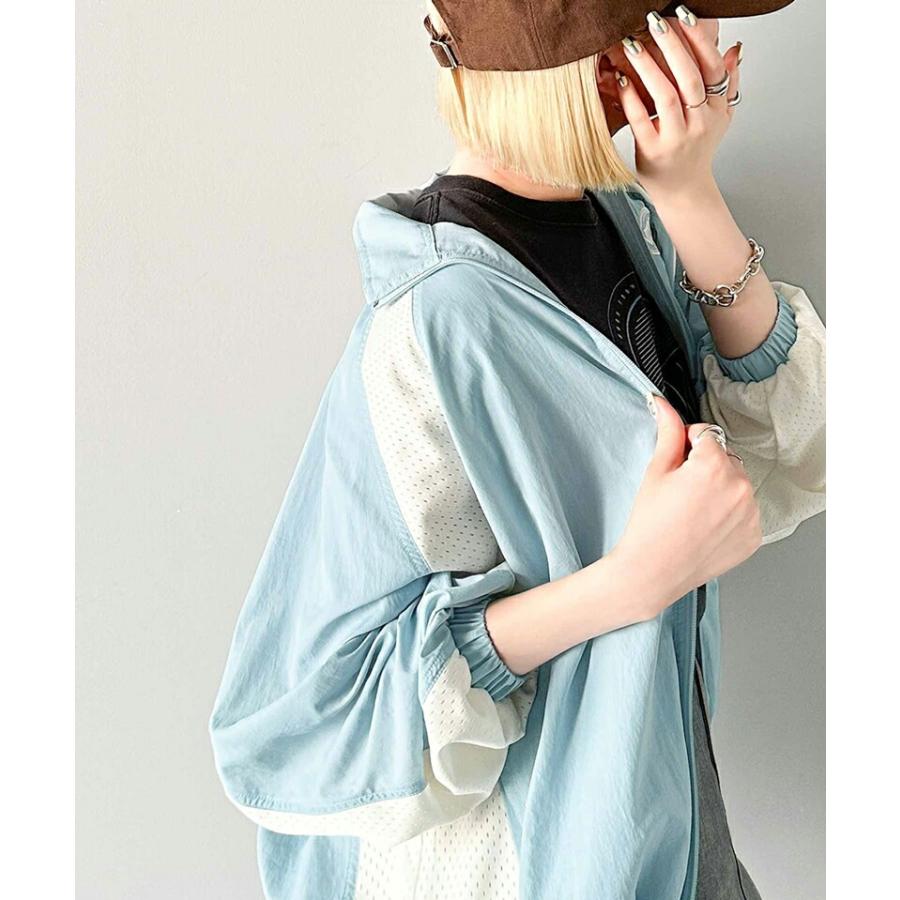 アウター ジャケット レディース ワンポイント ロゴ 入り ラグラン 配色 メッシュ ジップ ブルゾン アウトドア 羽織り スポーツ 旅行 | classicalelf | 14