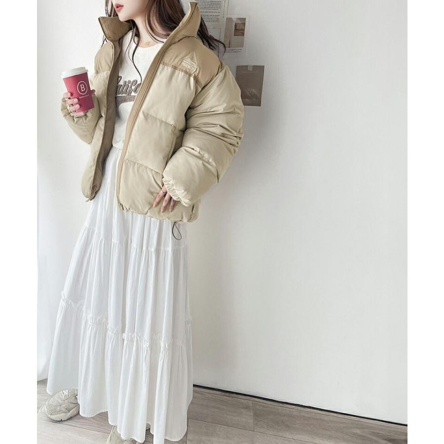 《java ジャバコラボ》 アウター ジャケット レディース 軽くて 暖かい 中綿 ロゴ 刺繍 フェイク ダウンジャケット 男女兼用 ユニセックス メンズ | classicalelf | 15